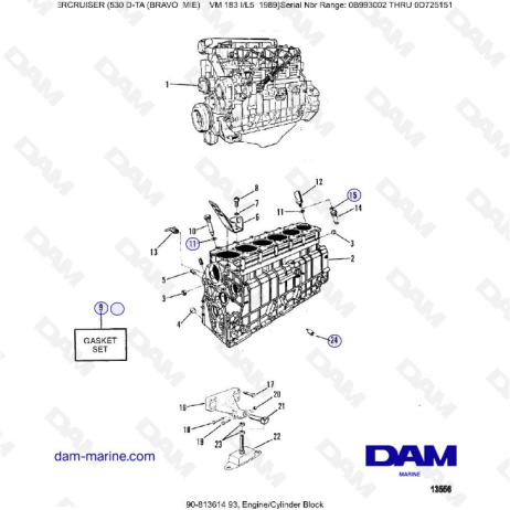 MERCRUISER 530D-TA - Engine & Cylinder block