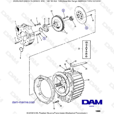 MERCRUISER 530D-TA - Flywheel housing (meca)