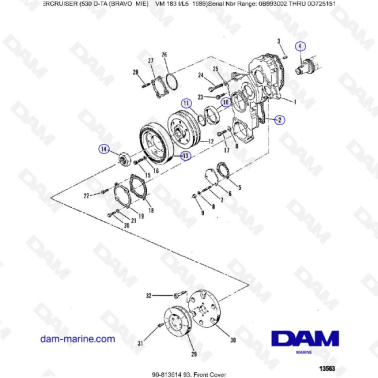 MERCRUISER 530 D-TA - Front cover