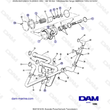 MERCRUISER 530D-TA - Seawater pump (hydrau)