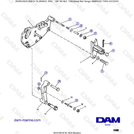 MERCRUISER 530D-TA - Shift bracket