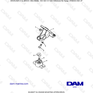 Mercruiser 7.3L NAV 444 -...