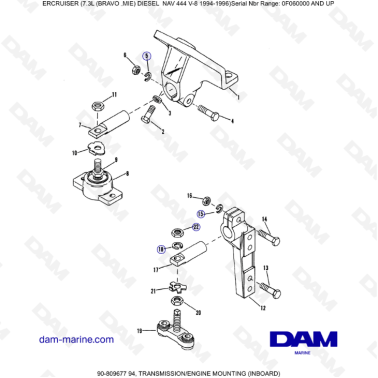 Mercruiser 7.3L NAV 444 -...