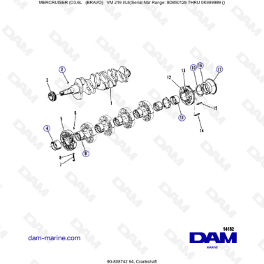 Mercruiser D3.6L (BRAVO) - Crankshaft