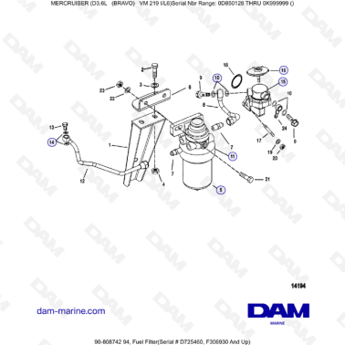 Mercruiser D3.6L (BRAVO) -...
