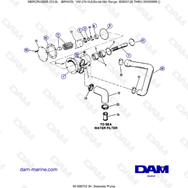 Mercruiser D3.6L (BRAVO) -...