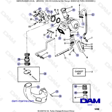 Mercruiser D3.6L (BRAVO) - Turbo