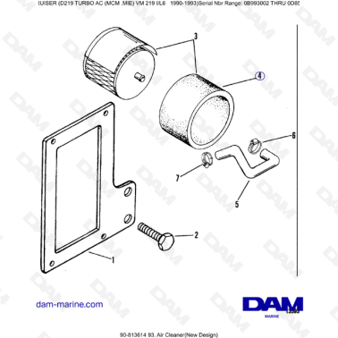 Mercruiser D219 TURBO AC - Air cleaner