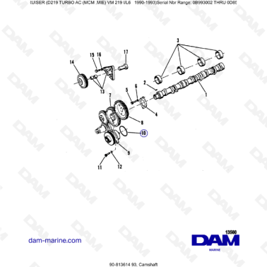 Mercruiser D219 TURBO AC - Camshaft
