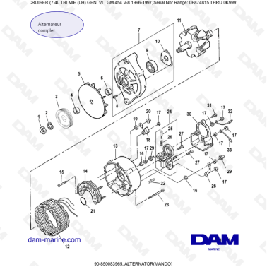 MERCRUISER 7.4L EFI TBI -...