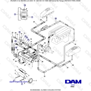 MERCRUISER 7.4L EFI TBI -...