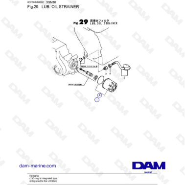 Yanmar 3GM30/3GM30F - Lub....