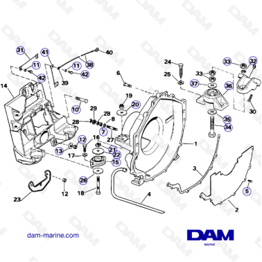 OMC SX Base - Transom Plate