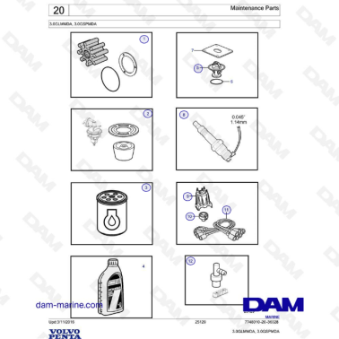 VOLVO PENTA 3L GL / 3L GS -...