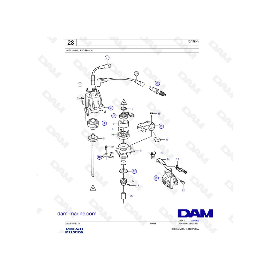 Volvo Penta 3L GL / 3L GS - Ignition