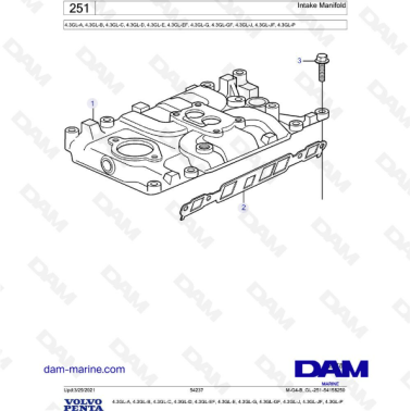 Volvo Penta 4.3L GL -...