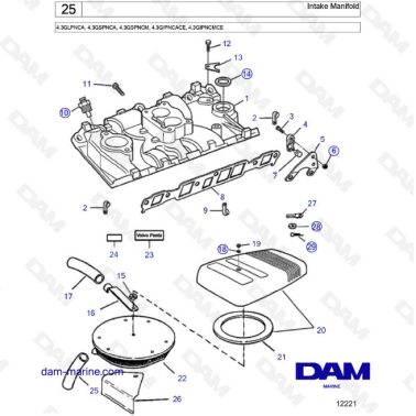 Volvo Penta 4.3L GS -...