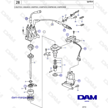 Volvo Penta 4.3L GS -...