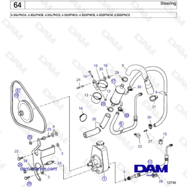 Volvo Penta 4.3L GS -...