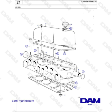 Volvo Penta AQ115 - Culata 