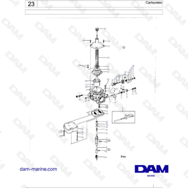 Volvo Penta AQ115 - Carburador