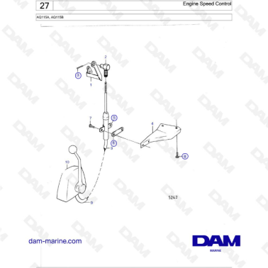 Volvo Penta AQ115 - Engine Speed Control