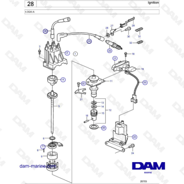 Volvo Penta 4.3L GXI - Ignition