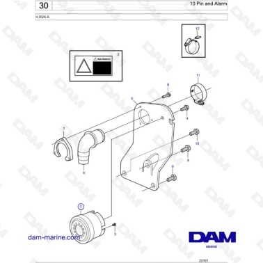 Volvo Penta 4.3L GXI - 10 pin & alarm