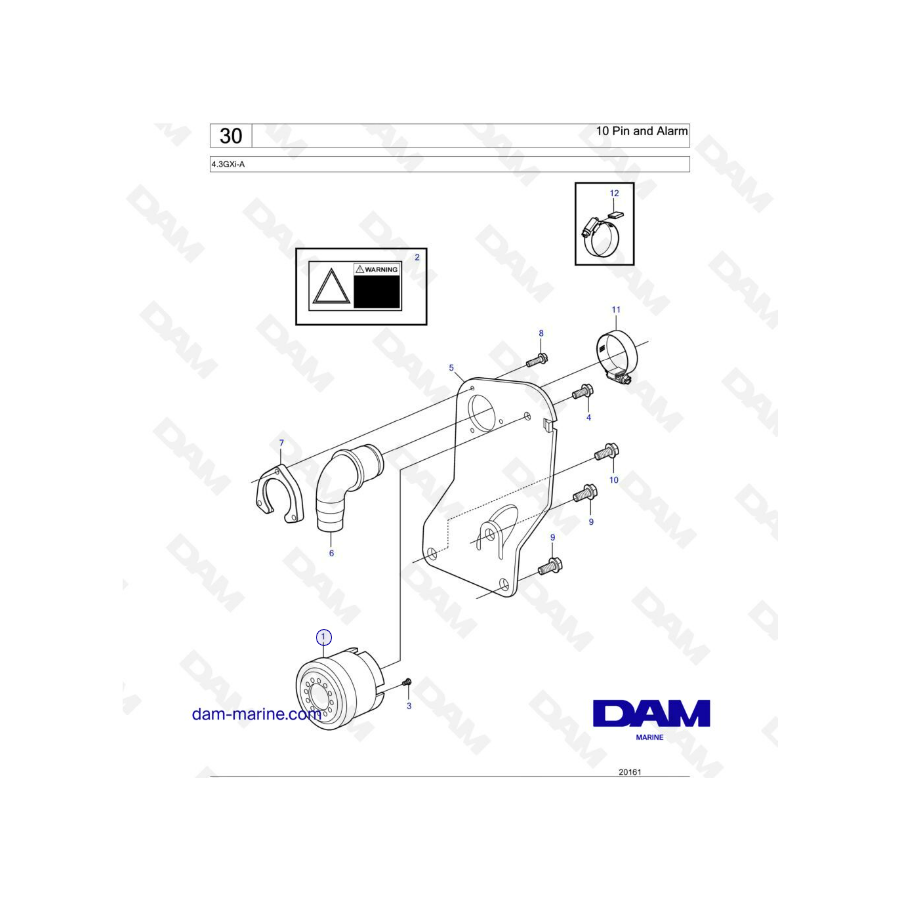 Volvo Penta 4.3L GXI - 10 pin & alarm