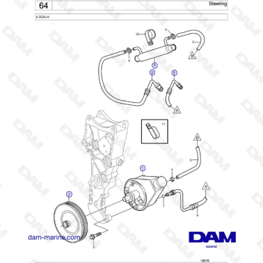 Volvo Penta 4.3L GXI - Steering