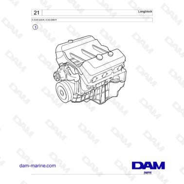 Volvo Penta 4.3L GI-bloque...