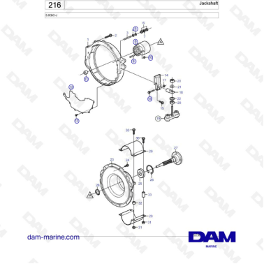 Volvo Penta 5.0L GI - Jackshaft
