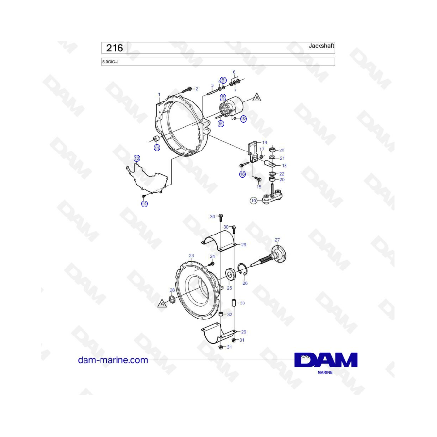 Volvo Penta 5.0L GI - Jackshaft Volvo Penta 5.0L GI - Jackshaft