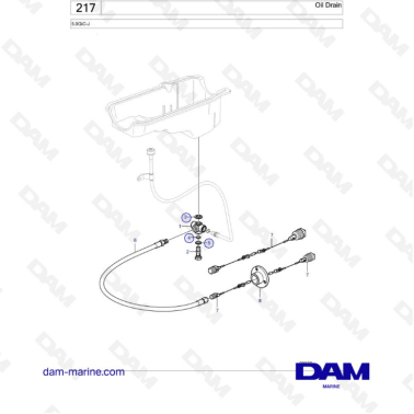 Volvo Penta 5.0L GI - Oil drain