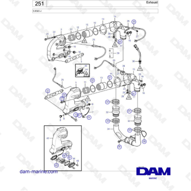 Volvo Penta 5.0L GI - Exhaust
