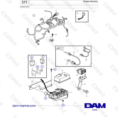 Volvo Penta 5.0L GI - Arnés...