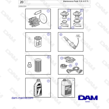 Volvo Penta 5.0L GXI -...
