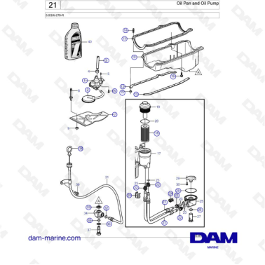 Volvo Penta 5.0L GXI - Oil...