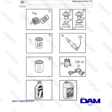 Volvo Penta 5.7L GI - Maintenance Parts 5.7L