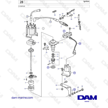 Volvo Penta 5.7L GI -...
