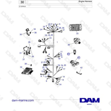Volvo Penta 5.7L GI - Engine harness