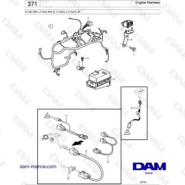 Volvo Penta 5.7L GXI -...