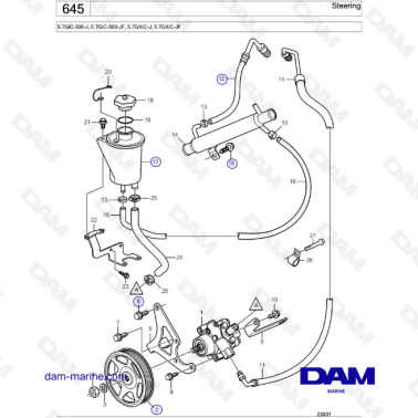 Volvo Penta 5.7L GXI - Steering