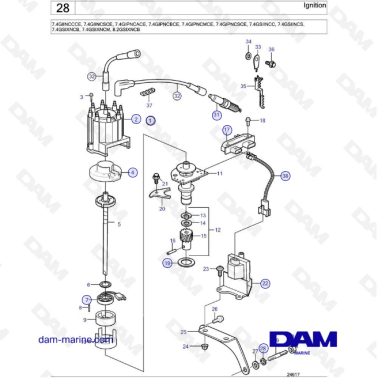 Volvo Penta 7.4L GL - Ignition
