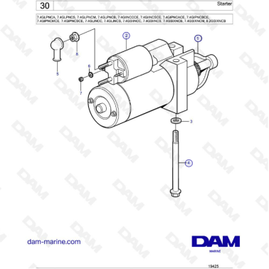 Volvo Penta 7.4L GL - Motor...