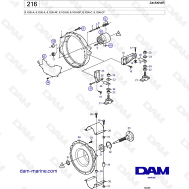 Volvo Penta 8.1L GXI - Jackshaft