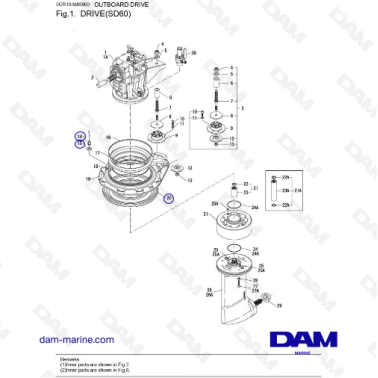 Yanmar SD60 - Motor fueraborda