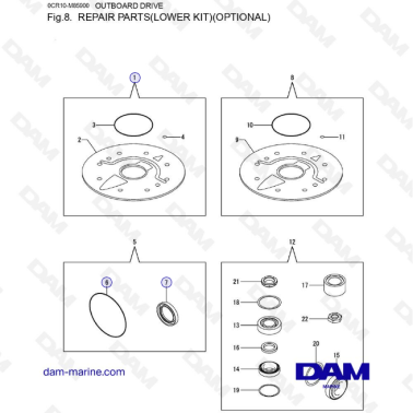 Yanmar SD60 - Repair parts...