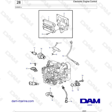 Volvo Penta 3.0L GXI - Electronic engine control