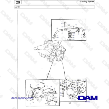 Volvo Penta AQ175 - Cooling...